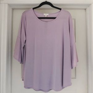 NWT Lavender Flowy Top